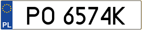 Truck License Plate